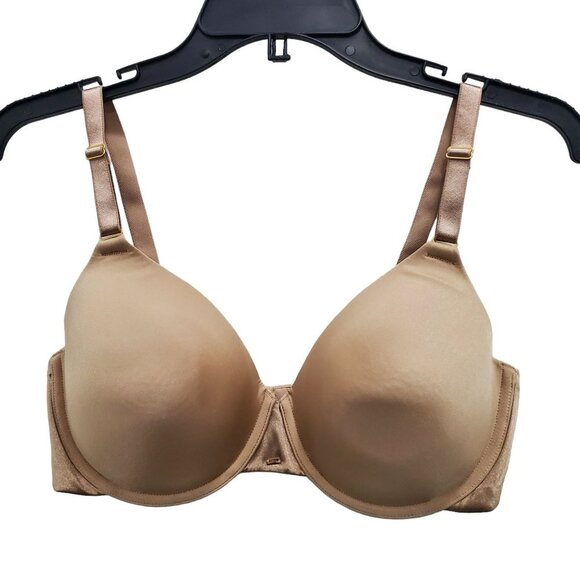 Warner's 01561 Nude Lined Full‎ Coverage Underwire T-Shirt Bra Full Figure 38D - Picture 1 of 4
